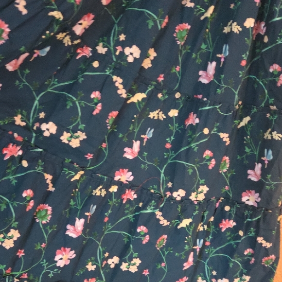 Hill House Teal Floral Midi Dress - Picture 10 of 10